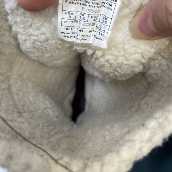 Sorel Winter Boots Wom Sz 8 US Red Plaid Lace Up Waterproof Sherpa Fleece Lined - Picture 12 of 12